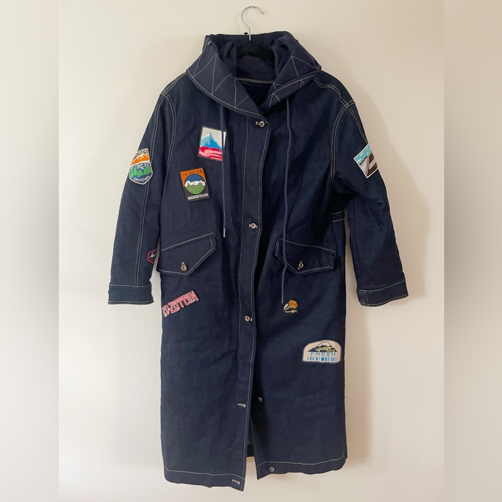 Very unique Sherpa-lined Jean coat Size Small